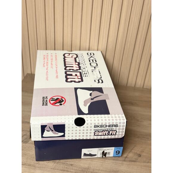 Skechers Men’s Equalizer Swift Fit Slip-On Sneakers Size 9 Navy - Picture 8 of 11